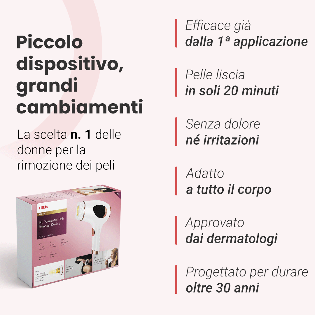 Fotoepilatore a luce pulsata