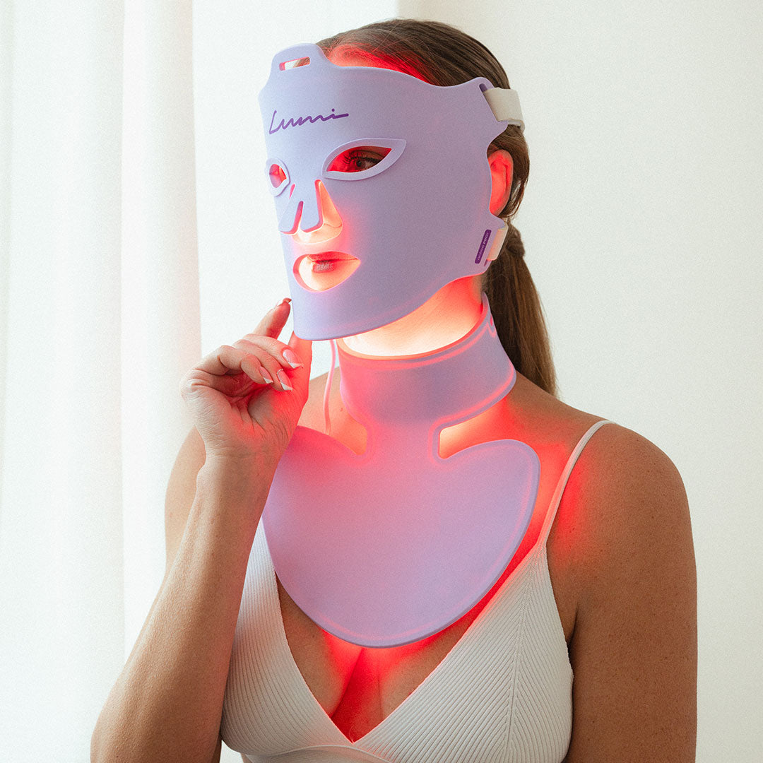 Maschera per fototerapia Lumi per collo e décolleté